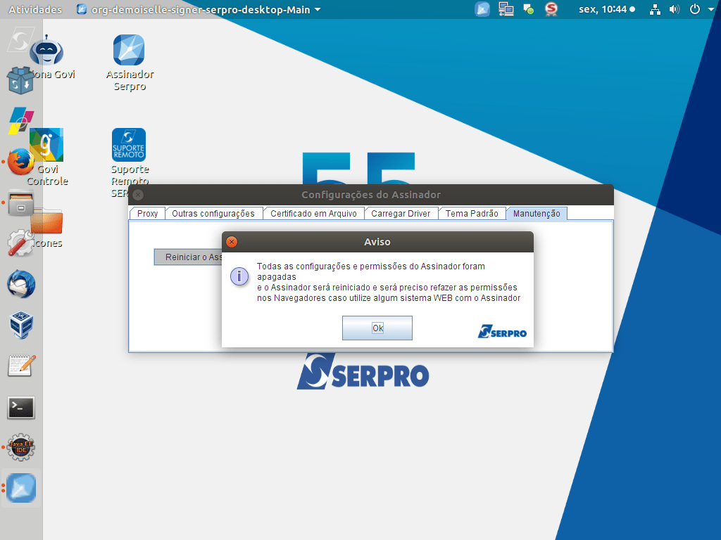 Assinador Serpro Reiniciando Todas As Configura Es Do Assinador Hot